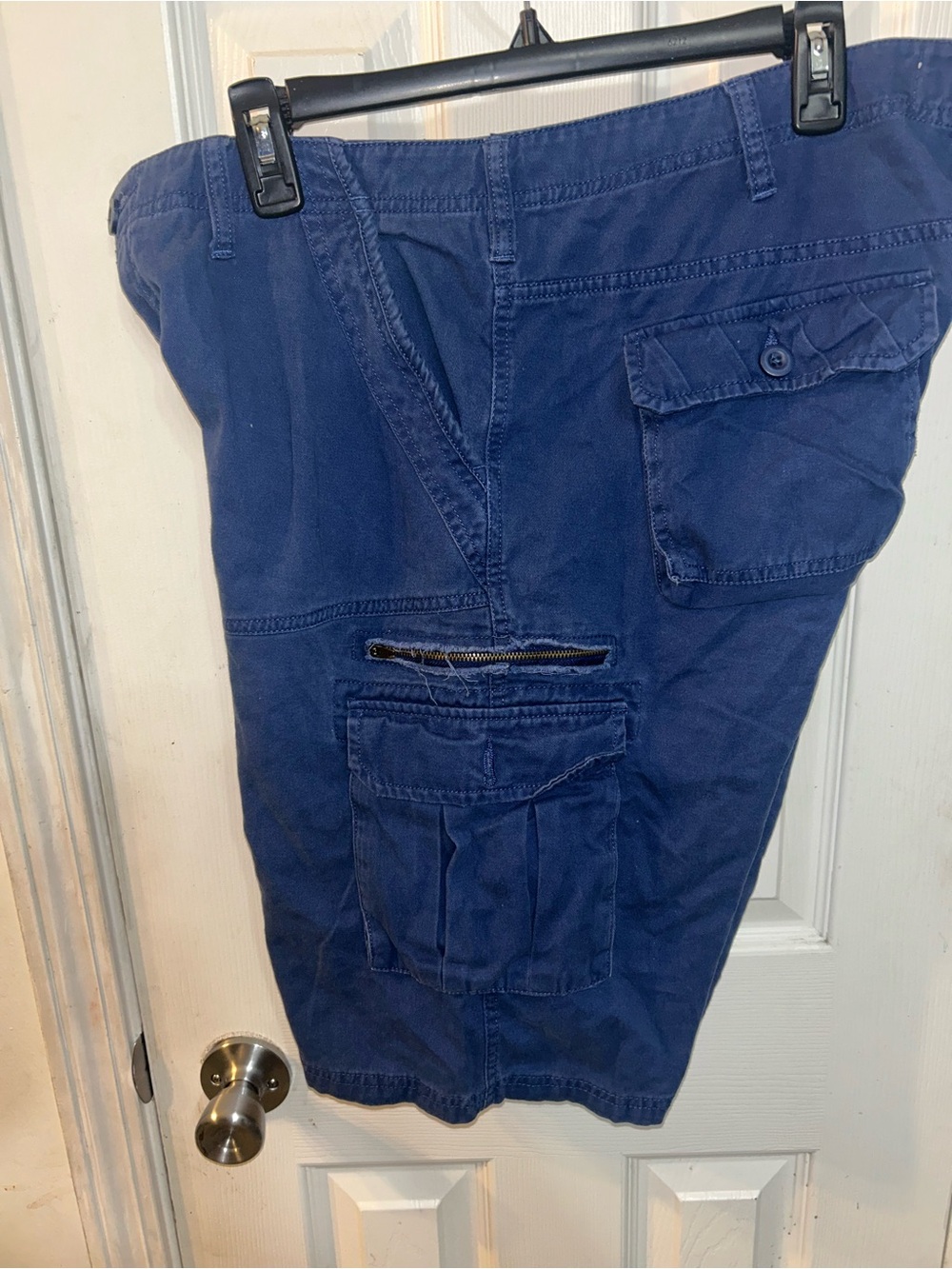 Men's Navy Cargo Shorts - Casual Pocket Utility